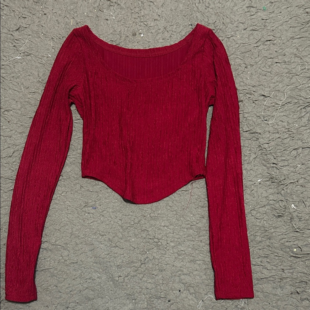 Amazon Women's Long Sleeve Top - Red